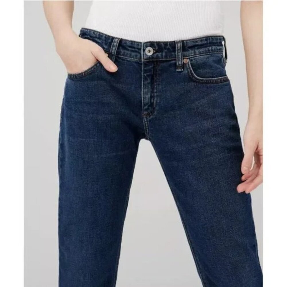 Rag & Bone Dre Low Rise Slim Boyfriend Cut Off Denim Jeans Chelsea Wash Size 30